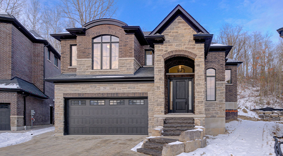 Exterior shot of a custom home